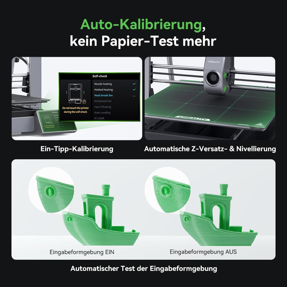 Creality K2 Plus Combo 3D-Drucker, 16-Farben Multimaterial-Druck, 350³mm XXL-Bauraum, Servo-Direktantrieb, Dual-KI-Kameras, Ultra-Leise