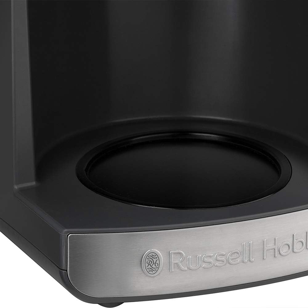 Russell Hobbs Kaffeemaschine mit Mahlwerk Thermokanne [Digitaler Timer, Brausekopf für opt. Extraktion & Aroma] Grind&Brew (max 10 Tassen, 3-stufige Mahlgradeinstellung) Filterkaffeemaschine 25620-56