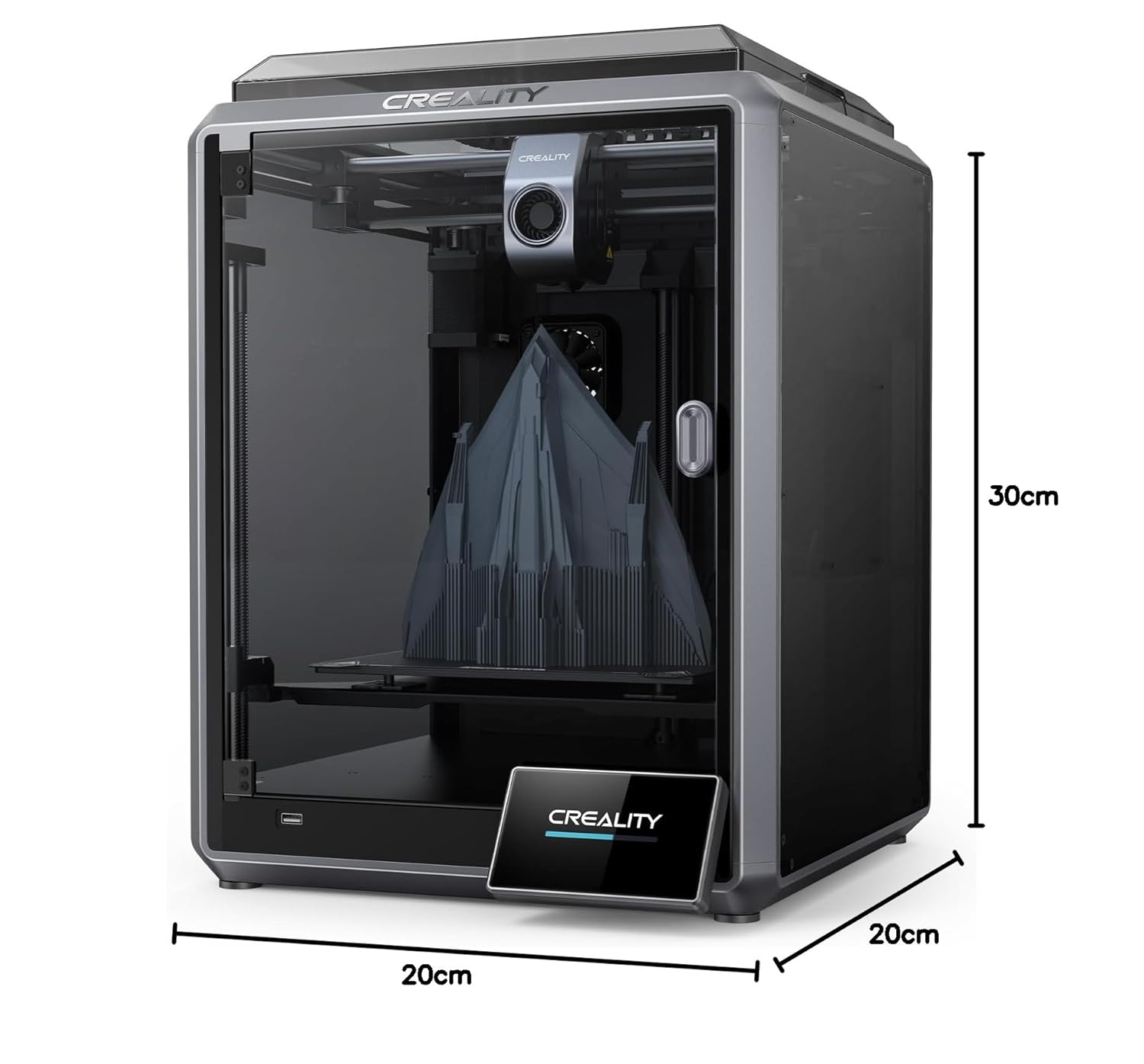Creality K2 Plus Combo 3D-Drucker, 16-Farben Multimaterial-Druck, 350³mm XXL-Bauraum, Servo-Direktantrieb, Dual-KI-Kameras, Ultra-Leise
