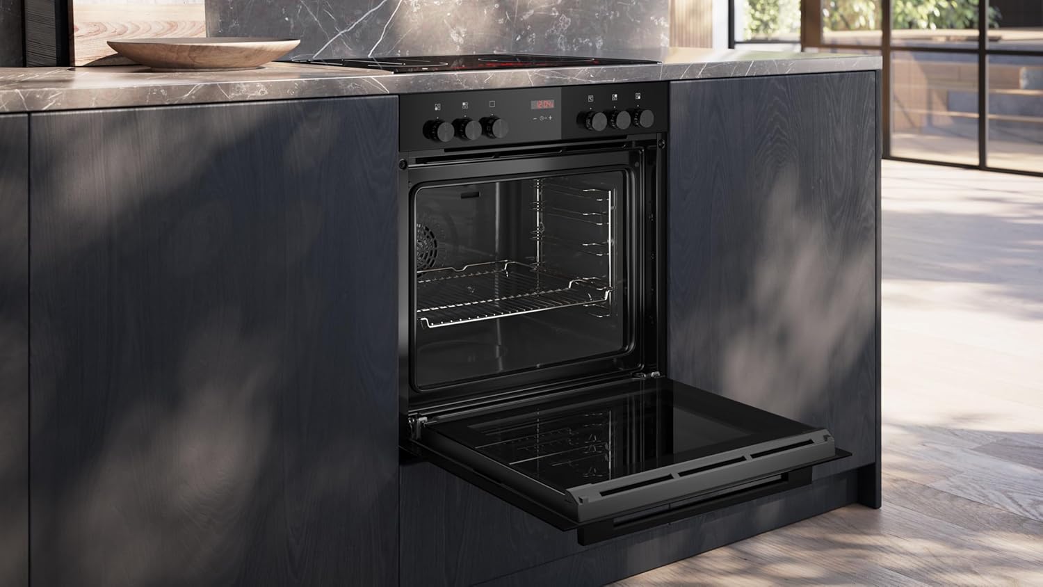 Siemens EQ522IA01, Einbauherd-Set, Bestehend aus HE517GBS4 Herd, 60 x 60 cm, 3D Heißluft, Selbstreinigung, Clip Auszug & EI645CFB6E Induktionskochfeld, Bräterzone, powerBoost, Edelstahl Rahmen