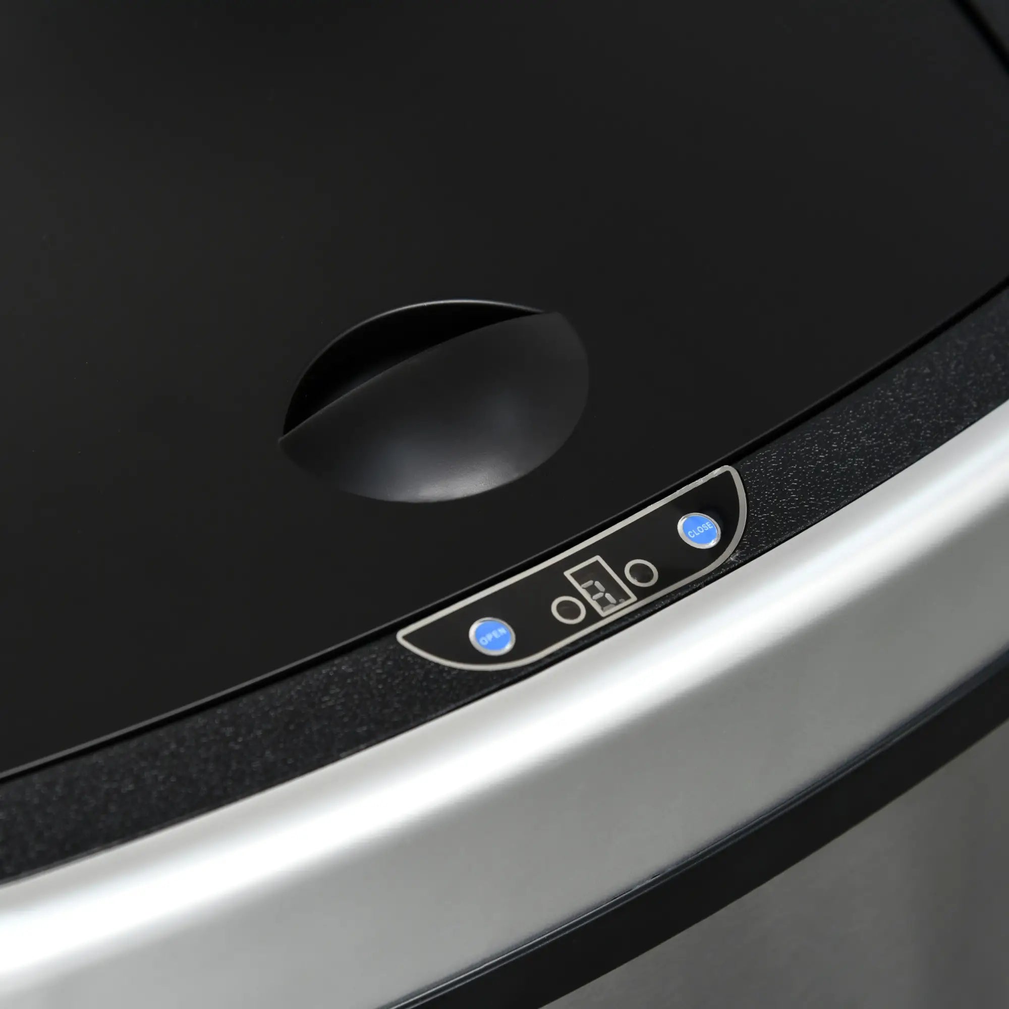 HOMCOM Automatik Mülleimer mit Sensor hygienisch Edelstahl