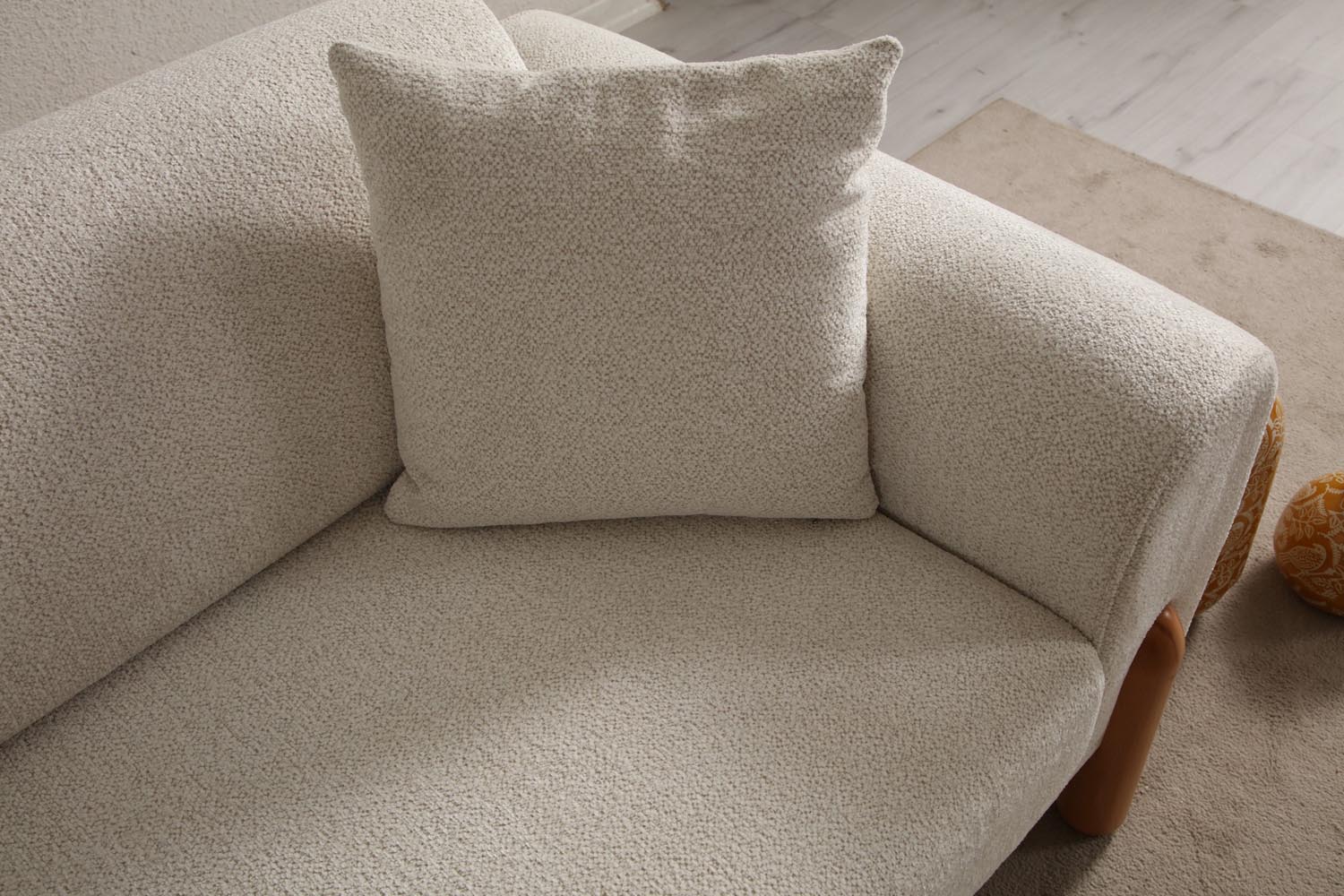 Lyke 3 Sitzer Bettsofa - Sahne