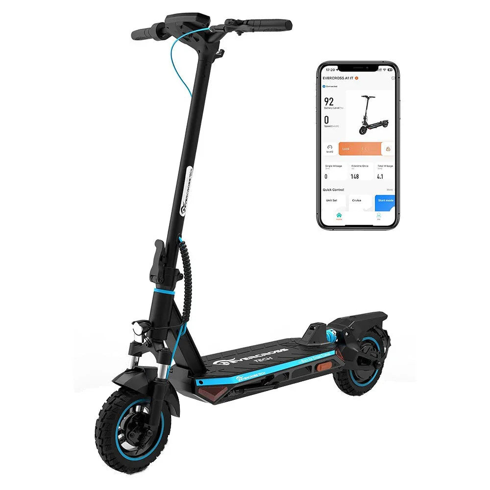Evercross A1 Electric Scooter with- 500W Motor, 48V 14Ah Battery, 25km/h