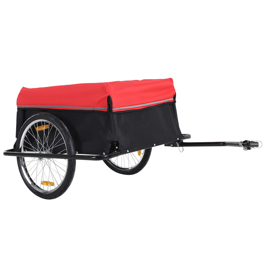 HOMCOM Fahrradanhänger Lastenanhänger faltbar große Transportbox