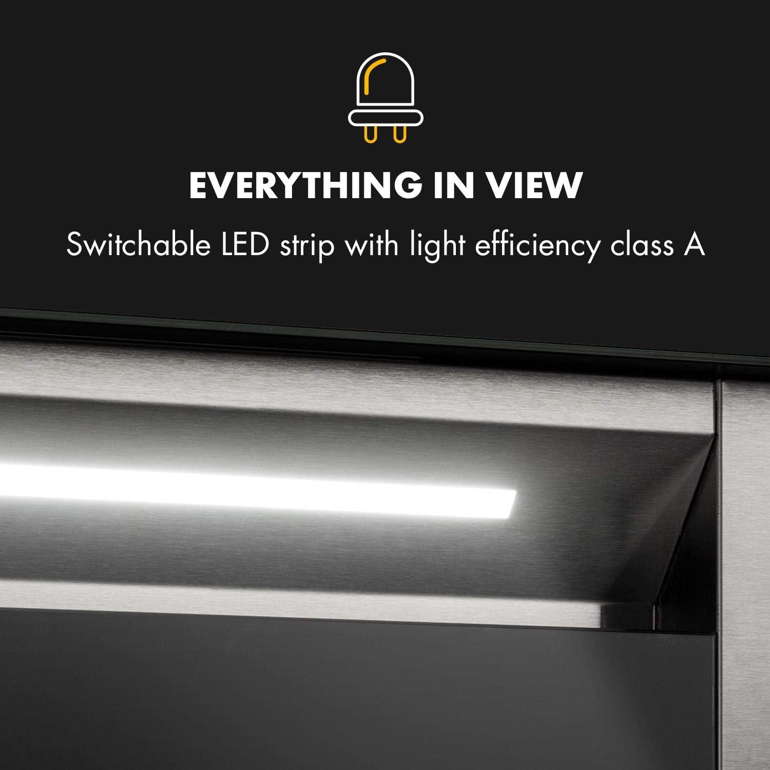 Klarstein Downdraft-Dunstabzugshaube, Versenkbare Abzugshaube, Leise Dunstabzugshauben mit Filter, Dunstabzugshaube 60cm, Umluft/Abluft Dunsthaube mit 10 Stufen, Dunstabzug 576 m³/h Luftstrom