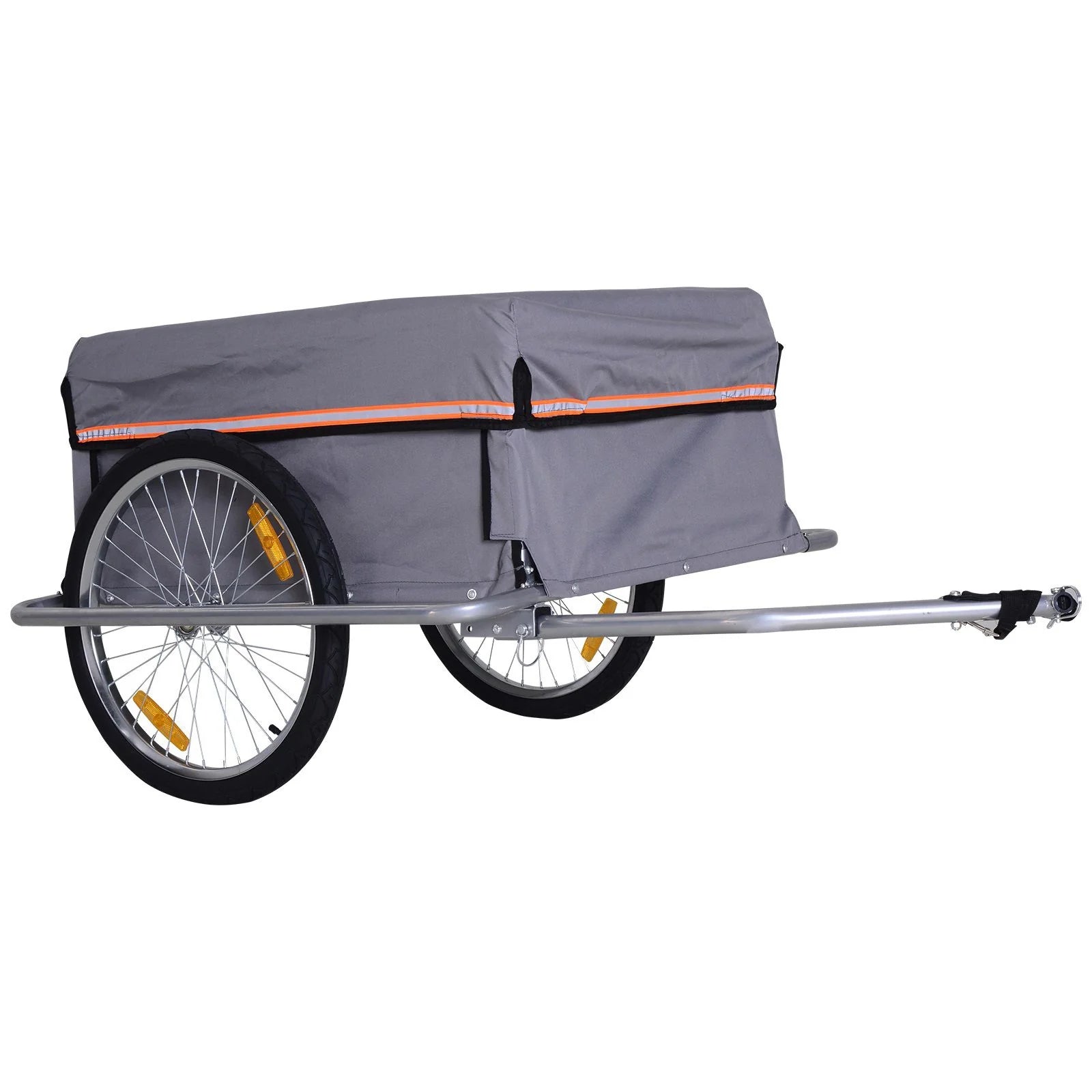 HOMCOM Fahrradanhänger Lastenanhänger faltbar große Transportbox
