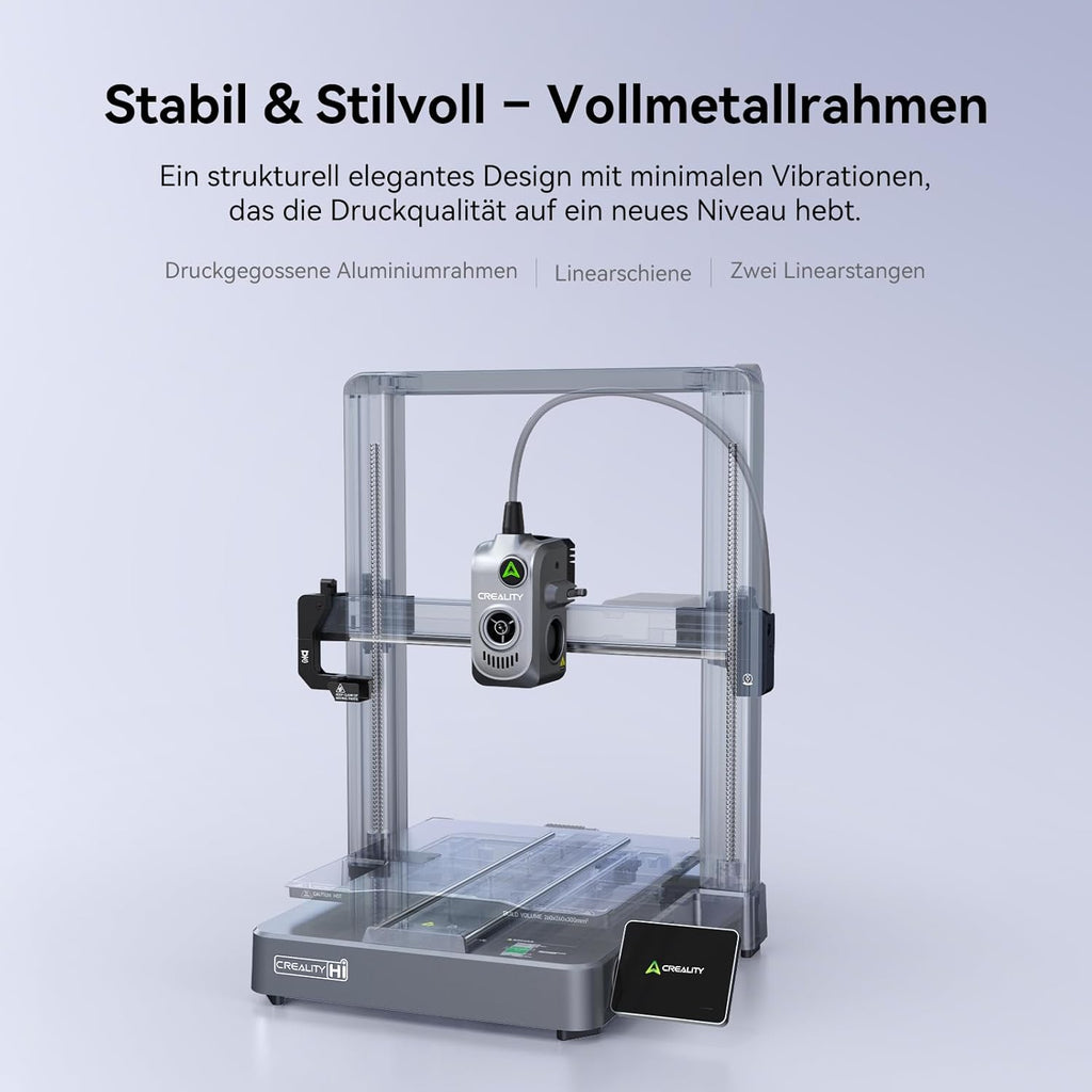 Creality K2 Plus Combo 3D-Drucker, 16-Farben Multimaterial-Druck, 350³mm XXL-Bauraum, Servo-Direktantrieb, Dual-KI-Kameras, Ultra-Leise