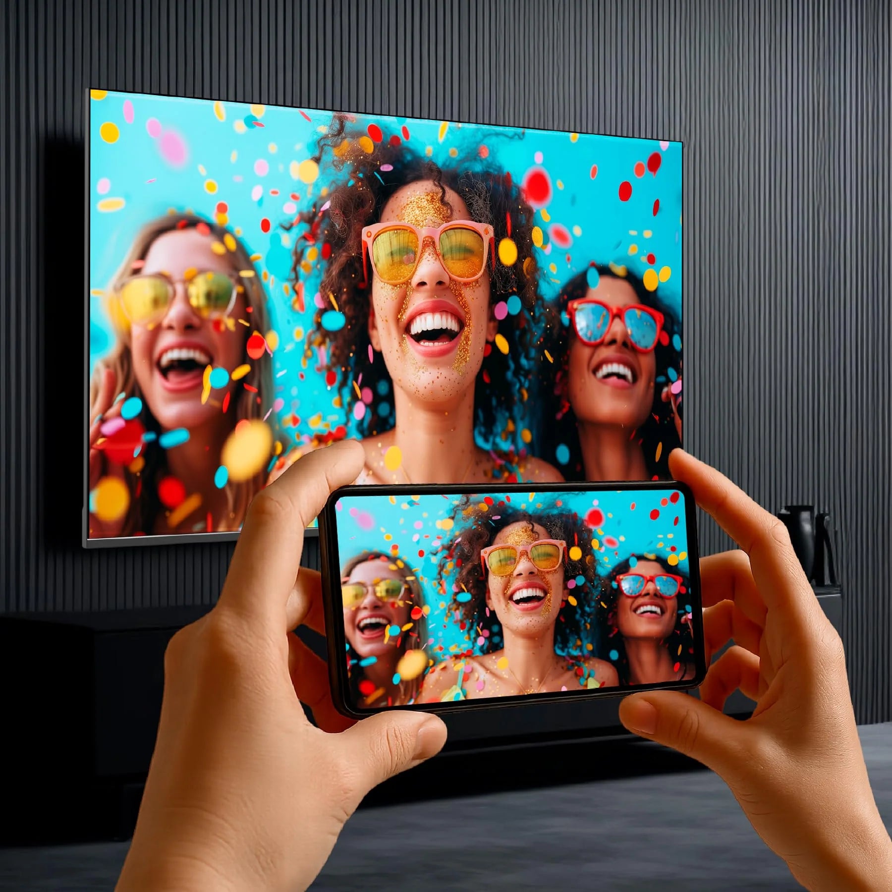 DYON Smart 40 VX-2-40 Zoll (100 cm) Full-HD Smart TV mit HD Triple Tuner (DVB-C/-S2/-T2), App Store, Prime Video, Netflix, YouTube, DAZN, Disney+, waipu.TV, Hotelmodus