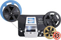 Super 8 Film Scanner, Converts Film in Digitales Video(3, 5, 7 und 9 Super 8/8 mm Film Rollen) MovieMaker/Film Digitizer, Super 8 Digitalisieren, mit 32 GB Speicherkarte und 2,4 LCD