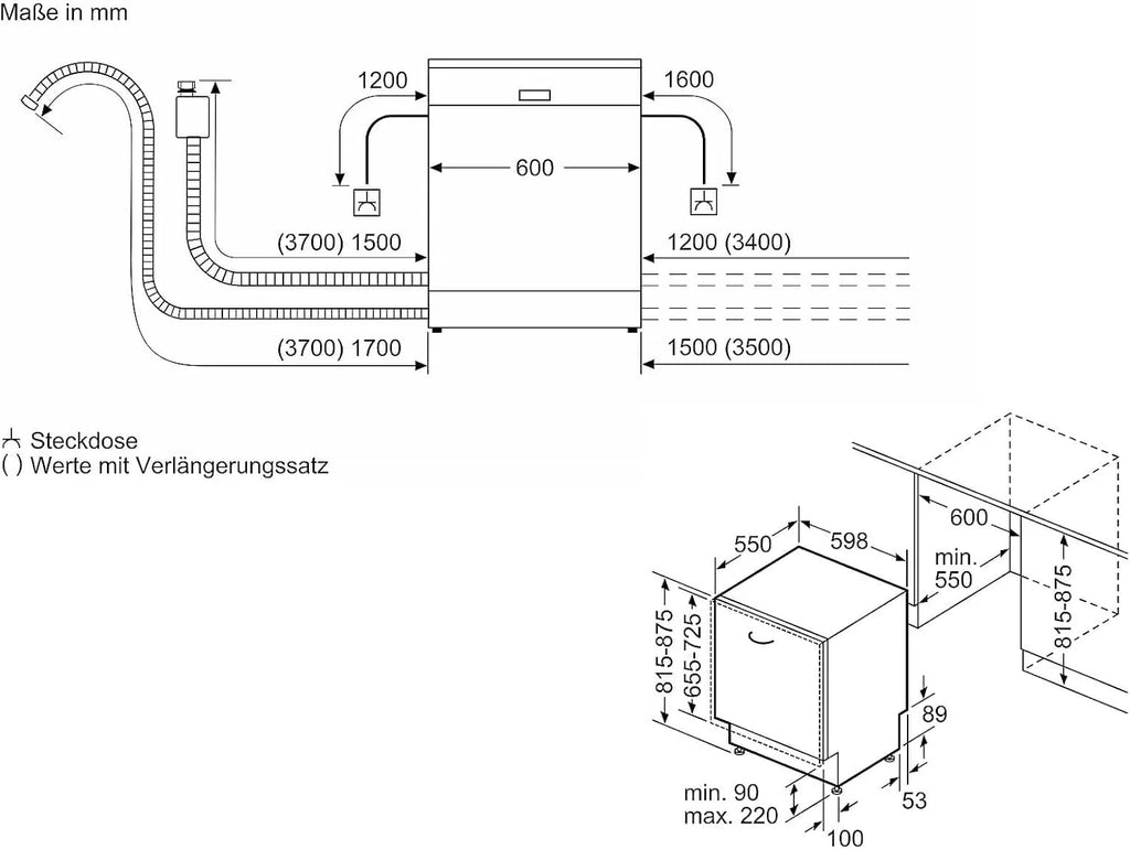 Siemens SN63EX14VE, iQ300 Smarter Geschirrspüler, Vollintegrierte Spülmaschine mit Besteckschublade, 60 cm, Auto Türöffnung dank autoOpen dry, Besonders leise durch iQdrive-Motor, infoLight aquaStop