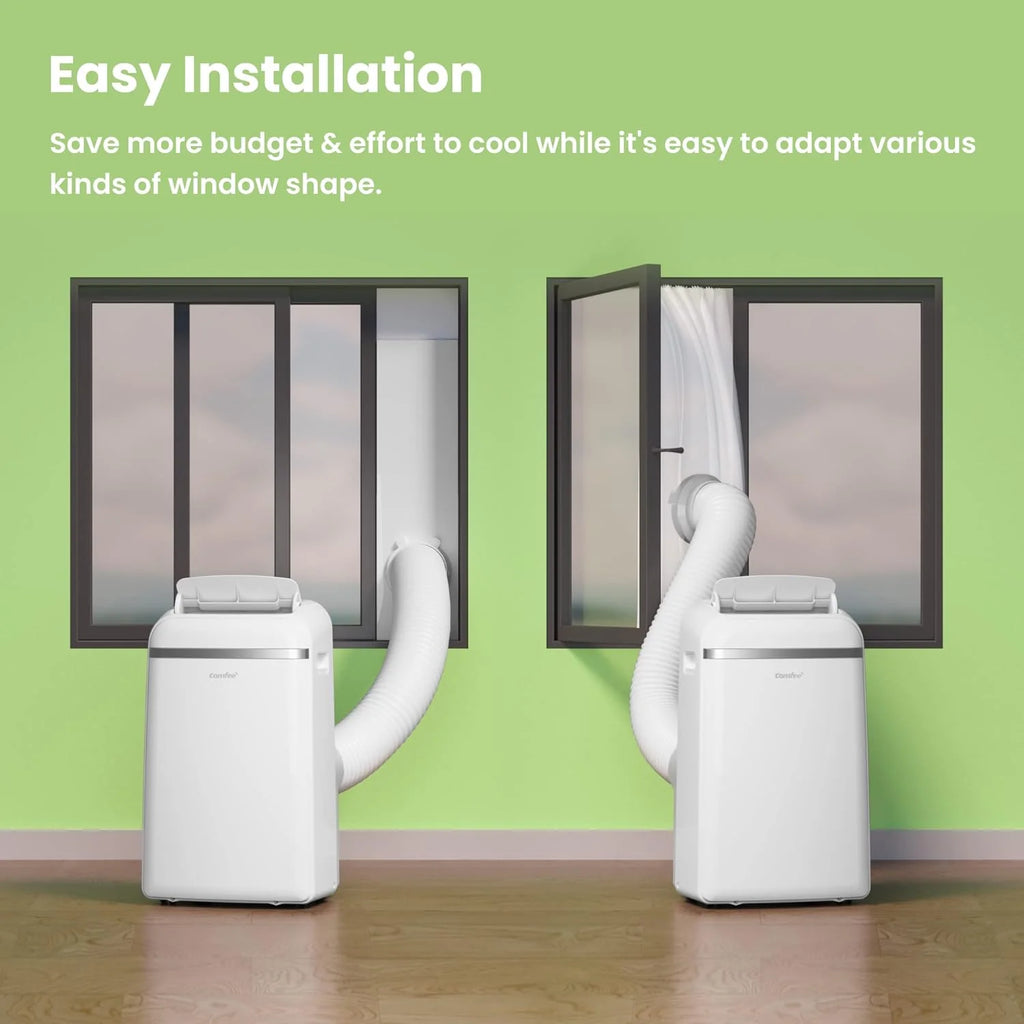 Comfee Mobiles Klimagert Easy Cool 2.0, 7000 BTU 2,0kW, Kühlen&Ventilieren&Entfeuchten, Raumgre bis 68m(25㎡), APP-Steuerung/Alexa/Google Home/IFTTT, Mobile Klimaanlage mit Abluftschlauch