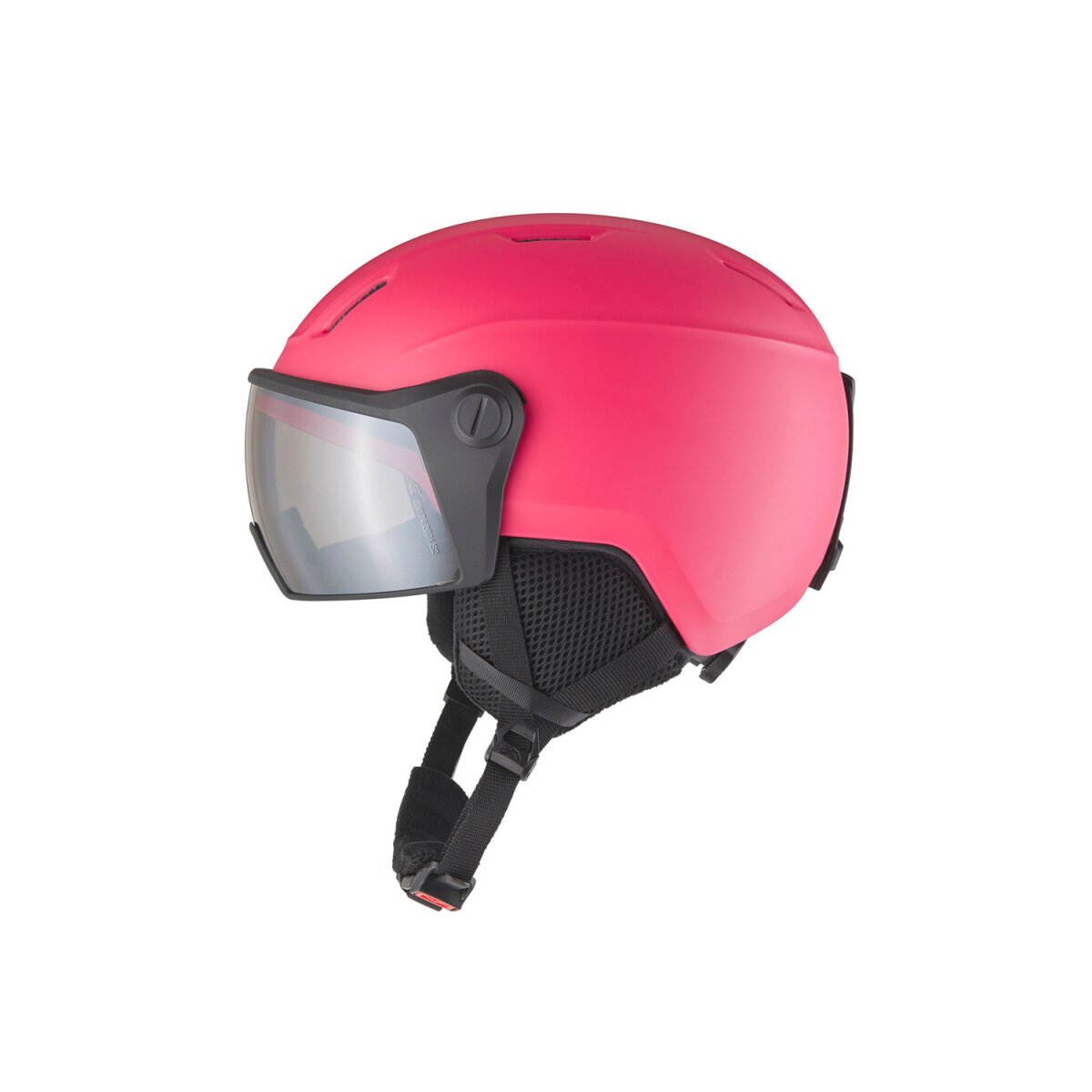 CRIVIT Kinder Ski und Snowboardhelm, mit Visier (beere) - B-Ware Transportschaden Kosmetisch