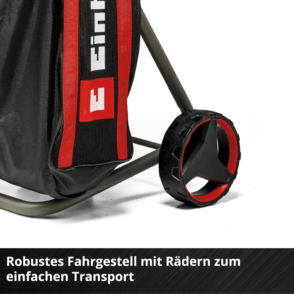 Einhell Akku-Messerhäcksler REDAXXO 36/25 Power X-Change (36 V, max. 25 mm Aststärke, 3 Wendemesser aus Stahl, 55 L Fangsack, Transportgriff, Stopfer)