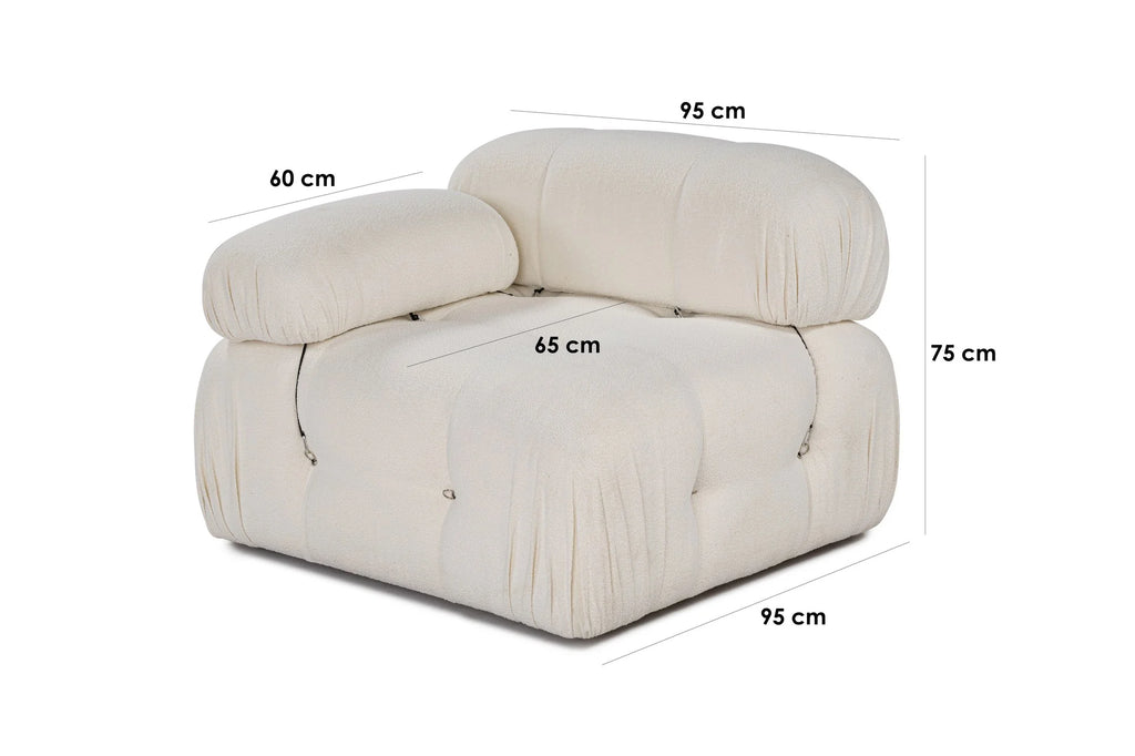 Bubble L1 Modulares Sofa - Weiss