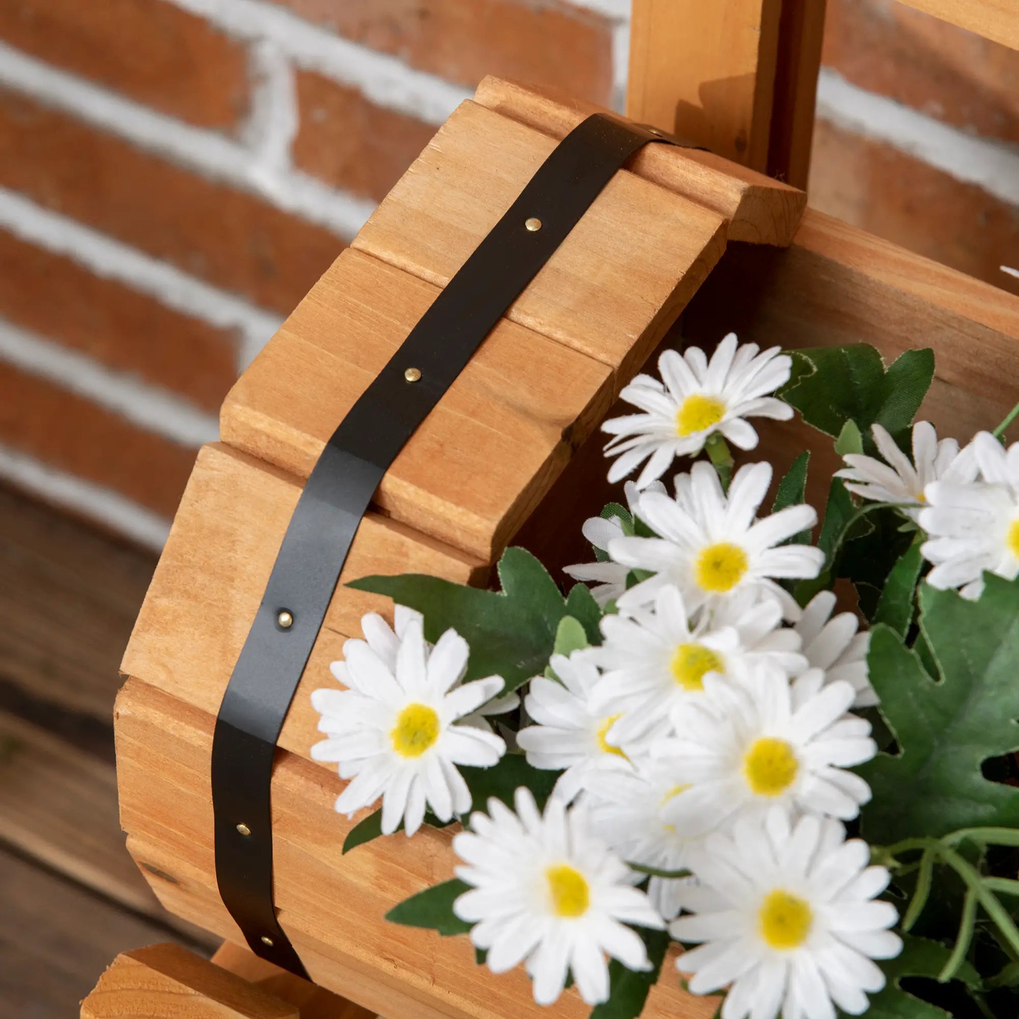 Outsunny Hochbeet Pflanztreppe rustikales Fass-Design mit Rankgitter Massivholz