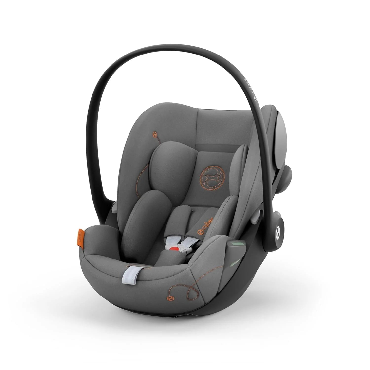 CYBEX Gold Kinderwagen EOS Lux 2-in-1 mit Babyschale Aton B2 i-Size und Babyschalen-Adapter, Reisesystem, Ab Geburt bis 22 kg (ca. 4 Jahre), Moon Black (Schwarz)