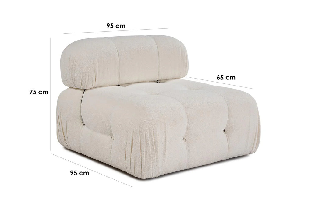 Bubble O1 Modulares Sofa - Weiss