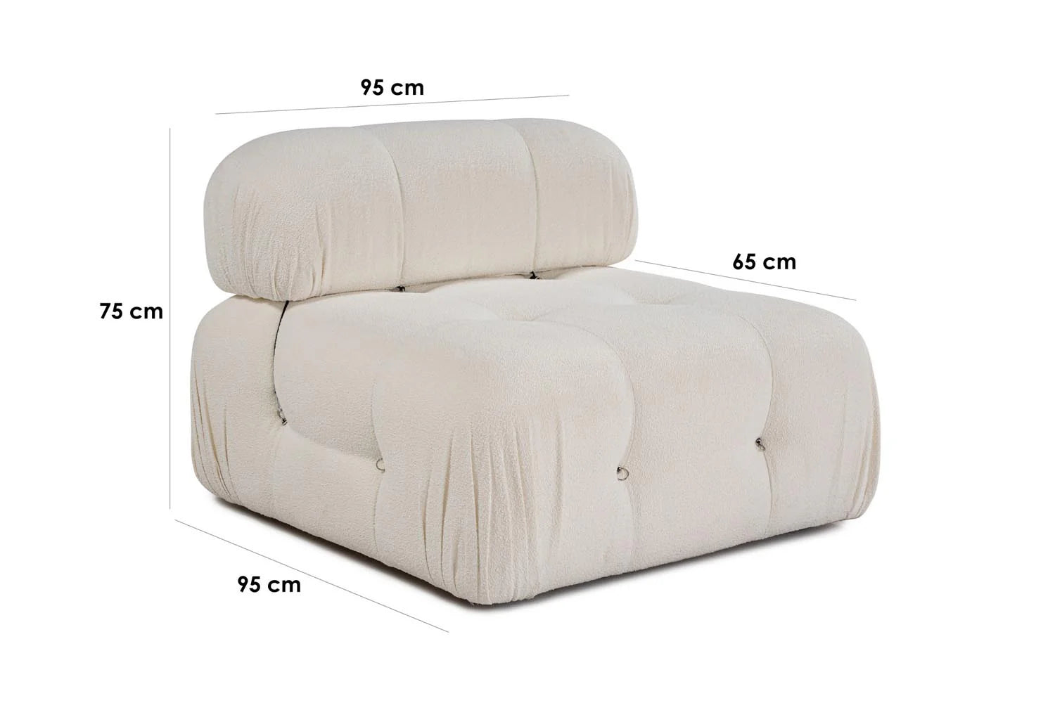 Bubble O1 Modulares Sofa - Weiss