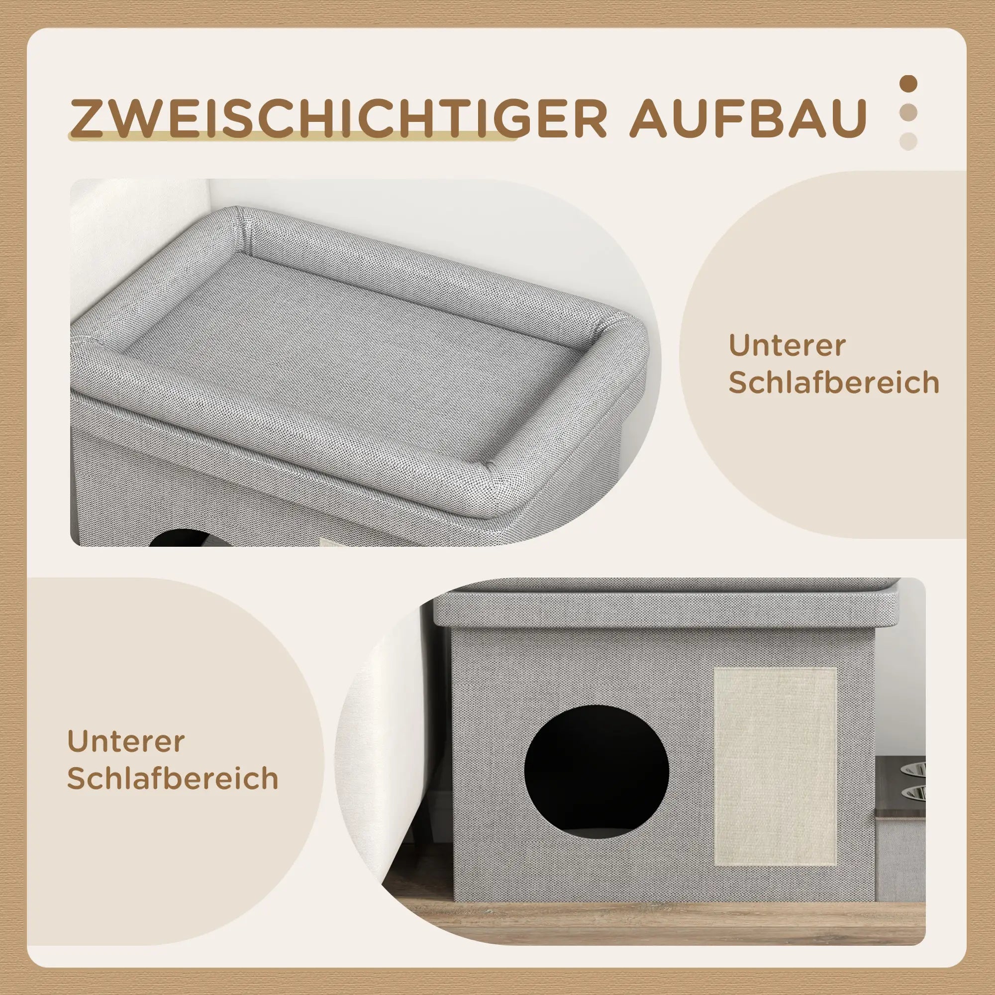 Edelstahl Futternapf Set 2 Näpfe Grau 78x48x49,5 cm