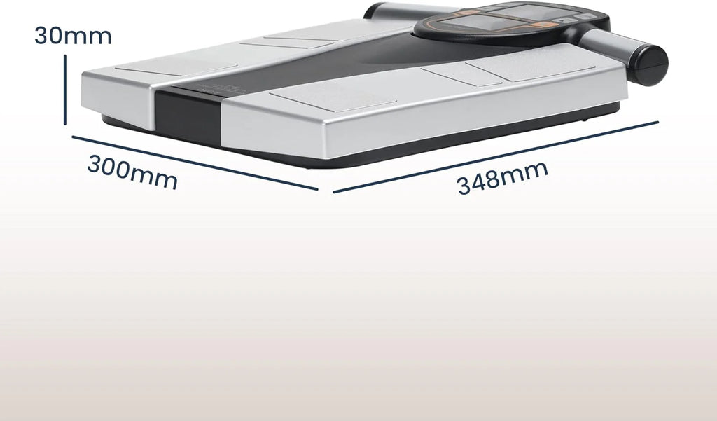 TANITA BC-545N Segment-Körperzusammensetzungswaage On Screen Messwerte pro Körperteil 10 Messungen Silber | 1er pack
