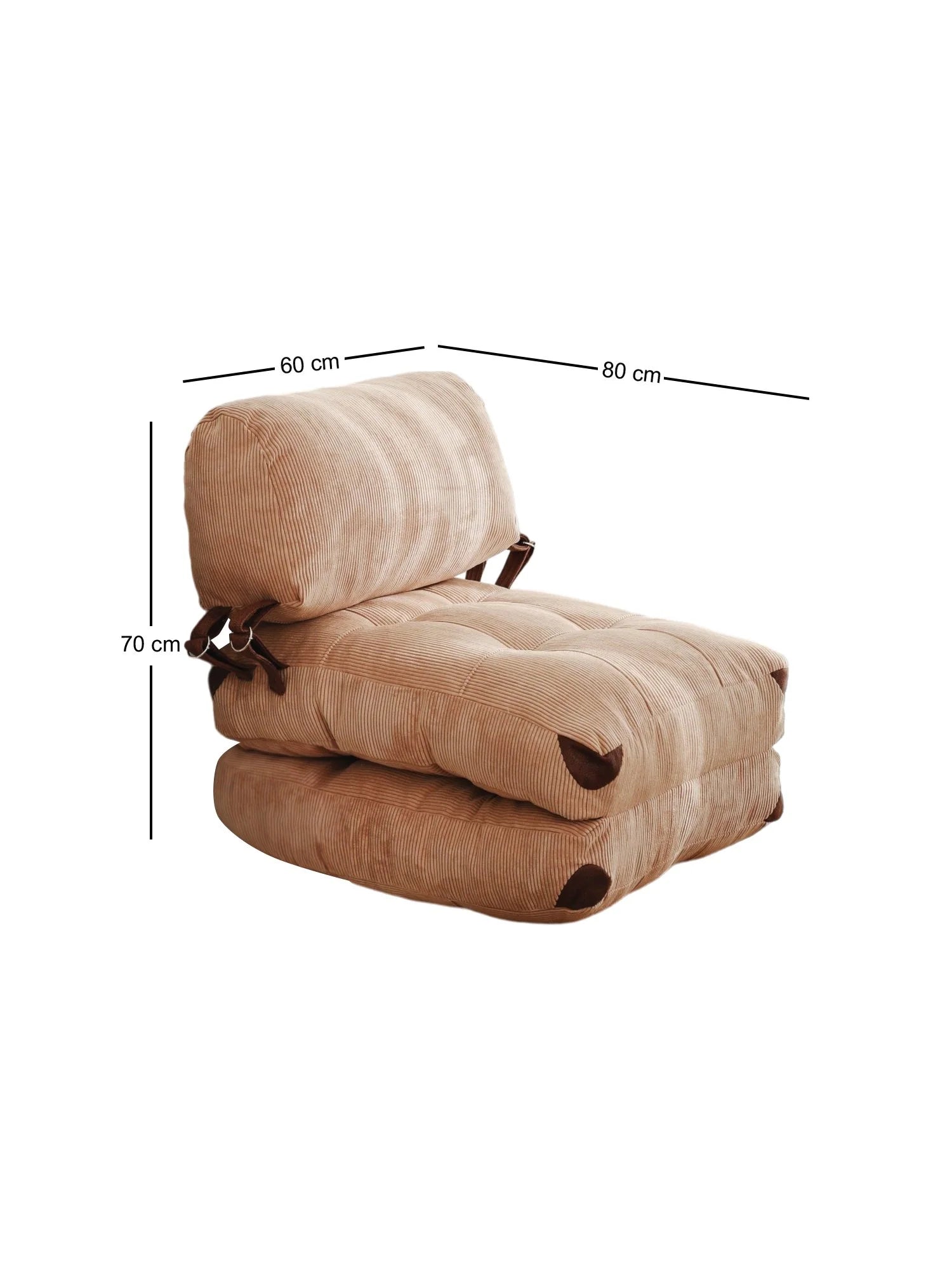 Fold Kadife Bettsofa - Kamel