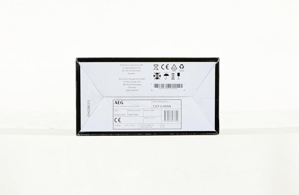 AEG Ergorapido CX7-2-45AN 2in1 Akku-Staubsauger / beutellos / Tierhaardüse / bis zu 45 Min. Laufzeit / freistehend / 180° Drehgelenk / Bürstenreinigungsfunktion / LED-Licht / rot / Exklusiv bei Amazon