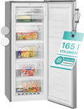 Bomann® großer Gefrierschrank freistehend | 165 Liter Nutzinhalt für Lebensmittel | 5 Schubladen | Freezer Eisschrank Froster | wechselbarer Türanschlag inkl. Eiswürfelschale | GS 7317.1 weiß