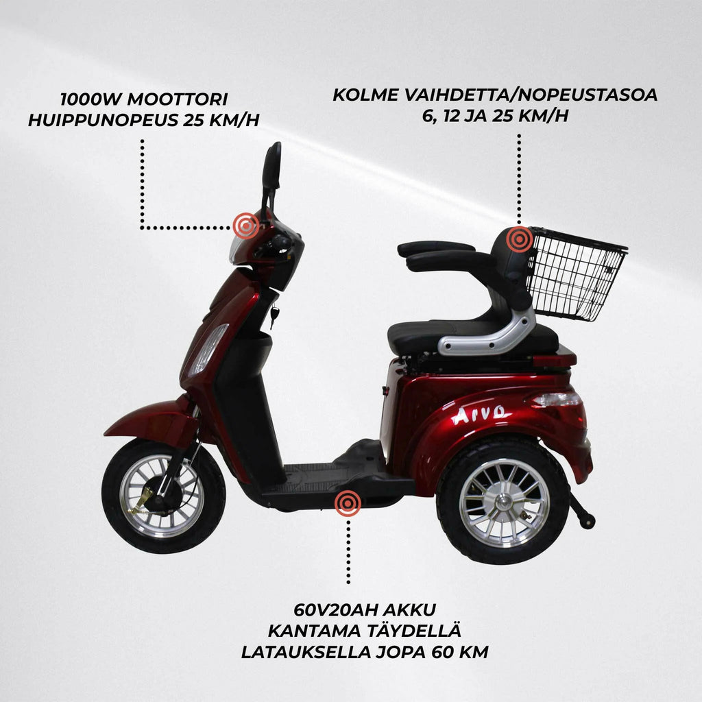Arvo Seniorenmobil P300 Rot