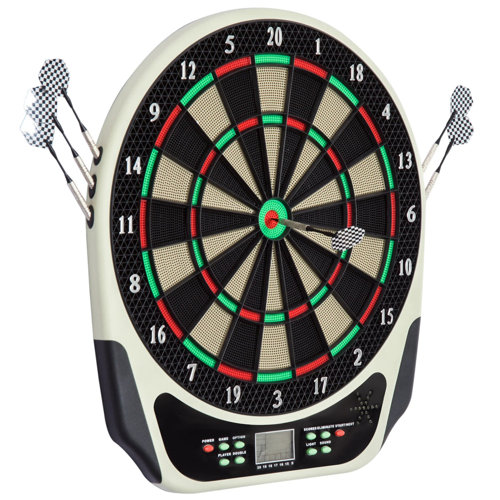 HOMCOM Elektronische Dartscheibe 18 Spiele 8 Spieler LCD Display