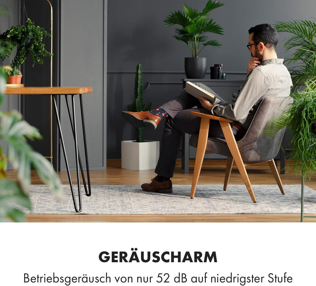 Klarstein Mobile Klimaanlage mit Abluftschlauch, 4-in-1 Klimagerät mit Ventilator, Luftentfeuchter & Nachtmodus, Kleine & Portable Klimaanlage für Wohnung & Büro, App-Steuerung, 12000 BTU