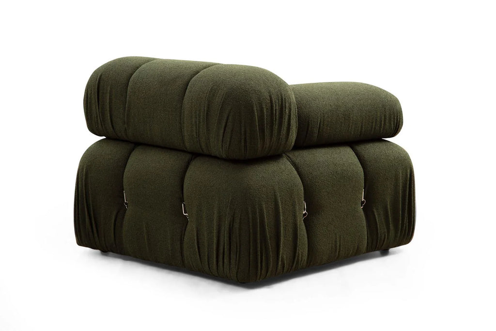 Bubble Green L1 Ecksofa - Grün