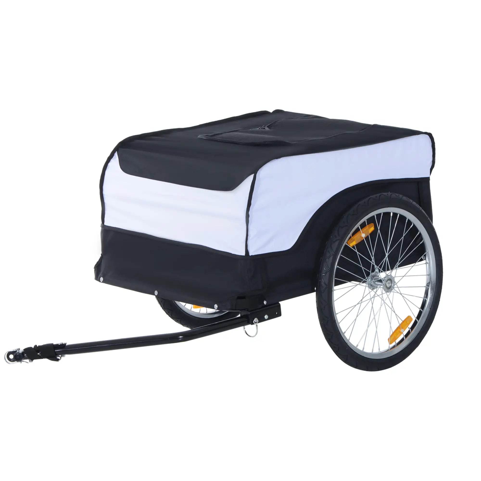 HOMCOM Fahrradanhänger faltbar große Transportbox