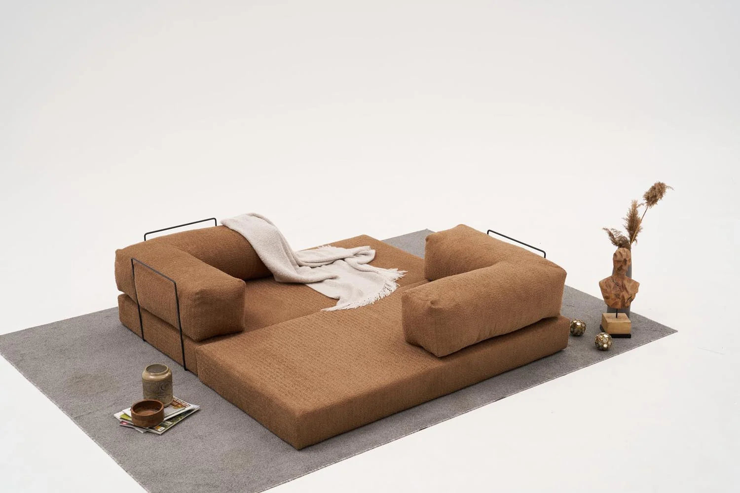 Comfort 3er Sofa - Braun