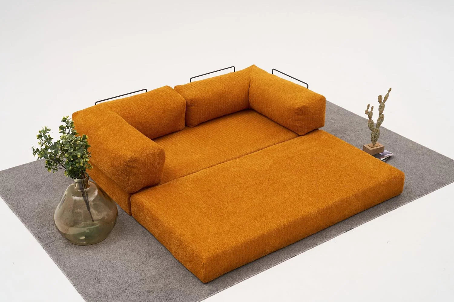 Comfort 3er Sofa - Orange