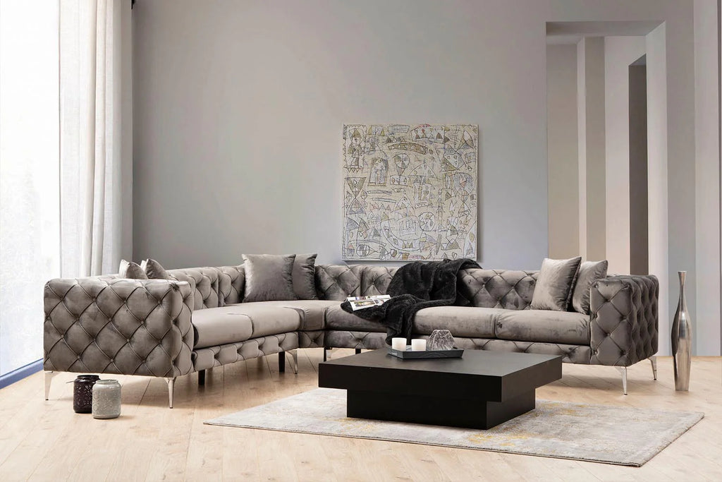 Como Left Ecksofa - Anthrazit