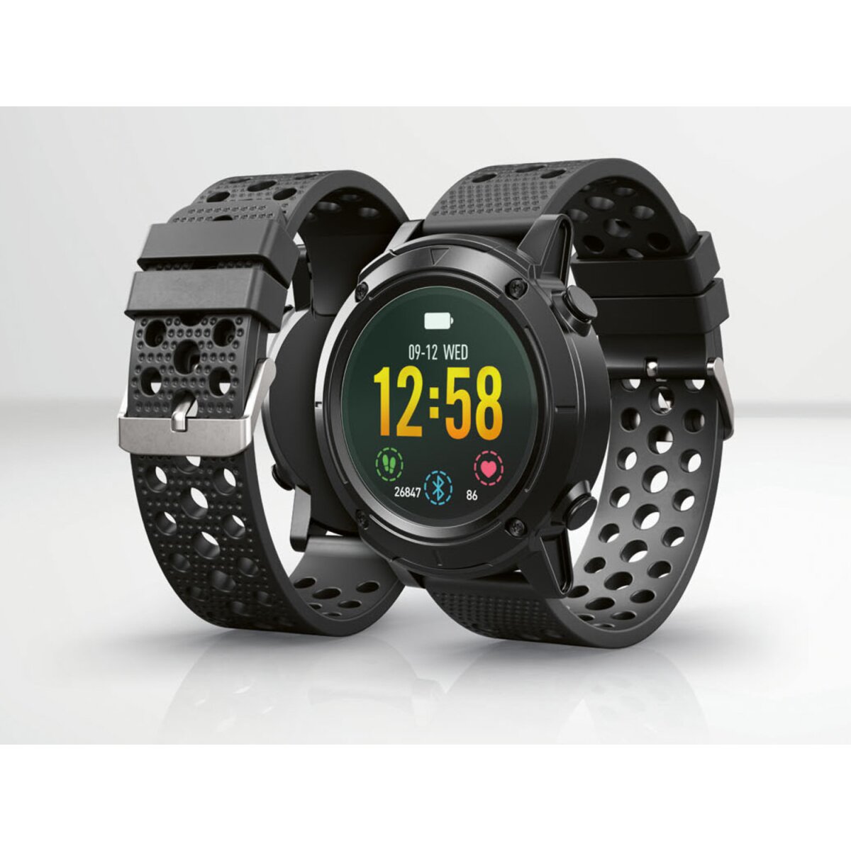 SILVERCREST® Smartwatch Sport, mit GPS - B-Ware sehr gut
