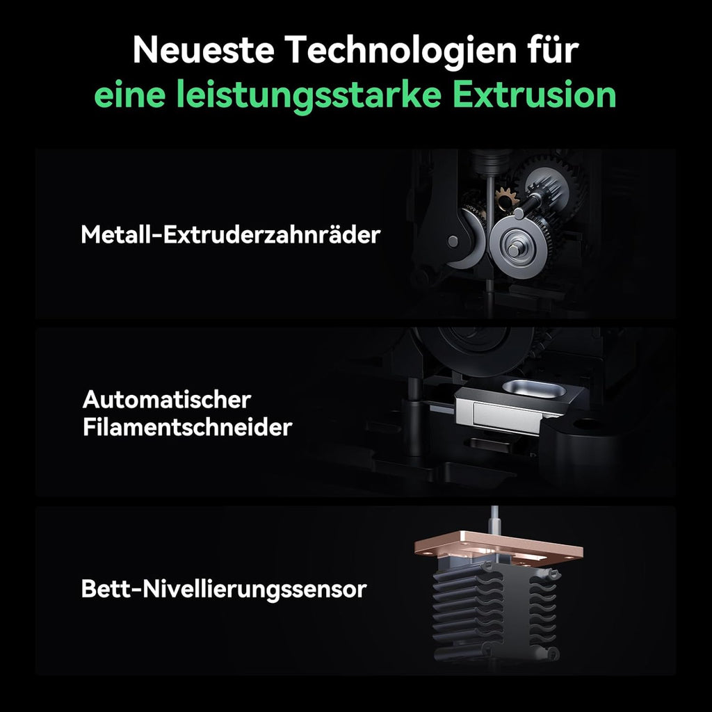 Creality K2 Plus Combo 3D-Drucker, 16-Farben Multimaterial-Druck, 350³mm XXL-Bauraum, Servo-Direktantrieb, Dual-KI-Kameras, Ultra-Leise