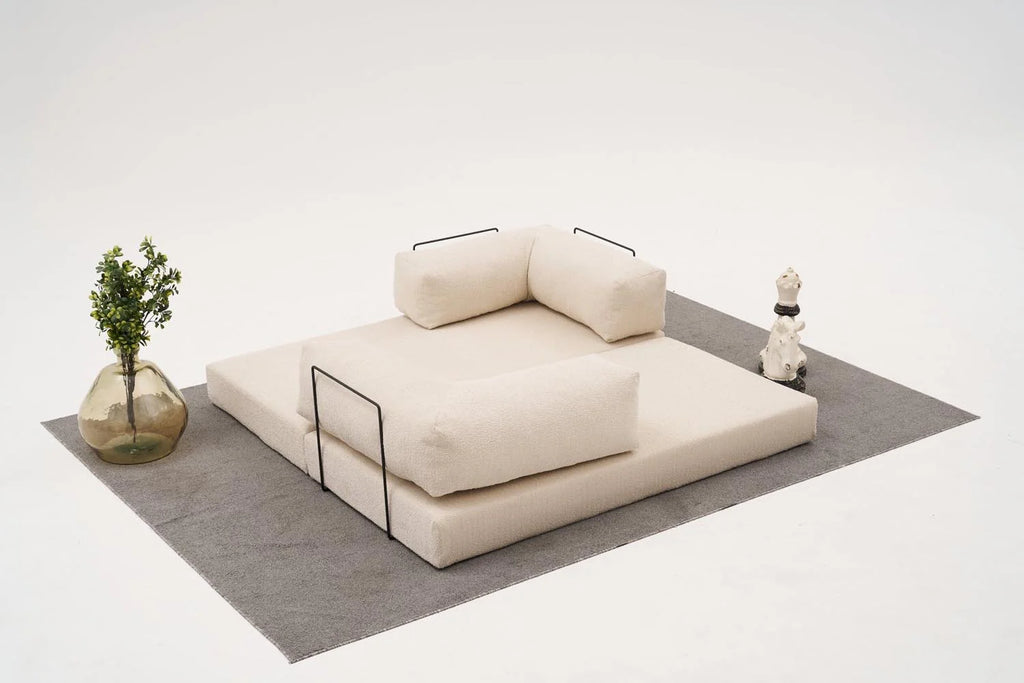 Comfort 3er Sofa - Sahne