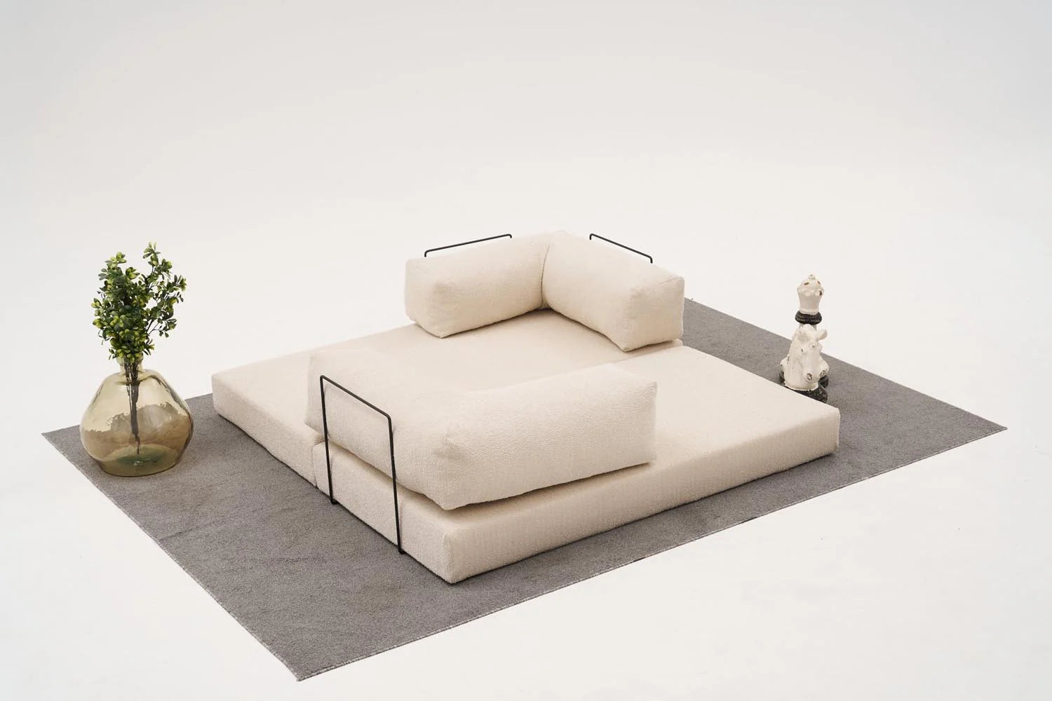 Comfort 3er Sofa - Sahne