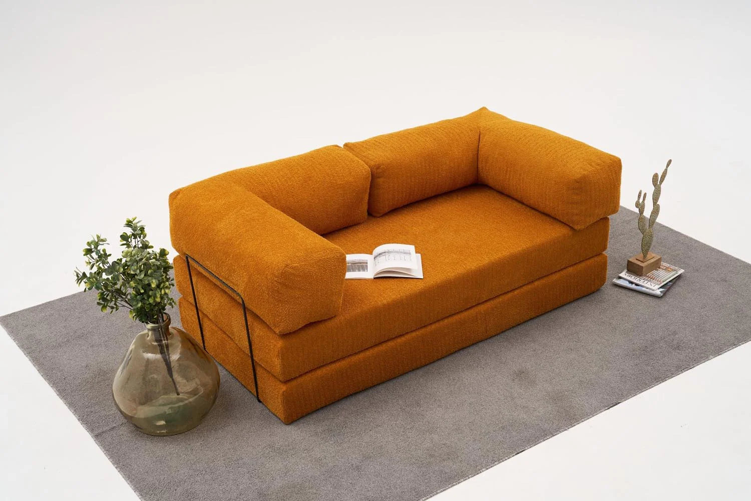 Comfort 3er Sofa - Orange