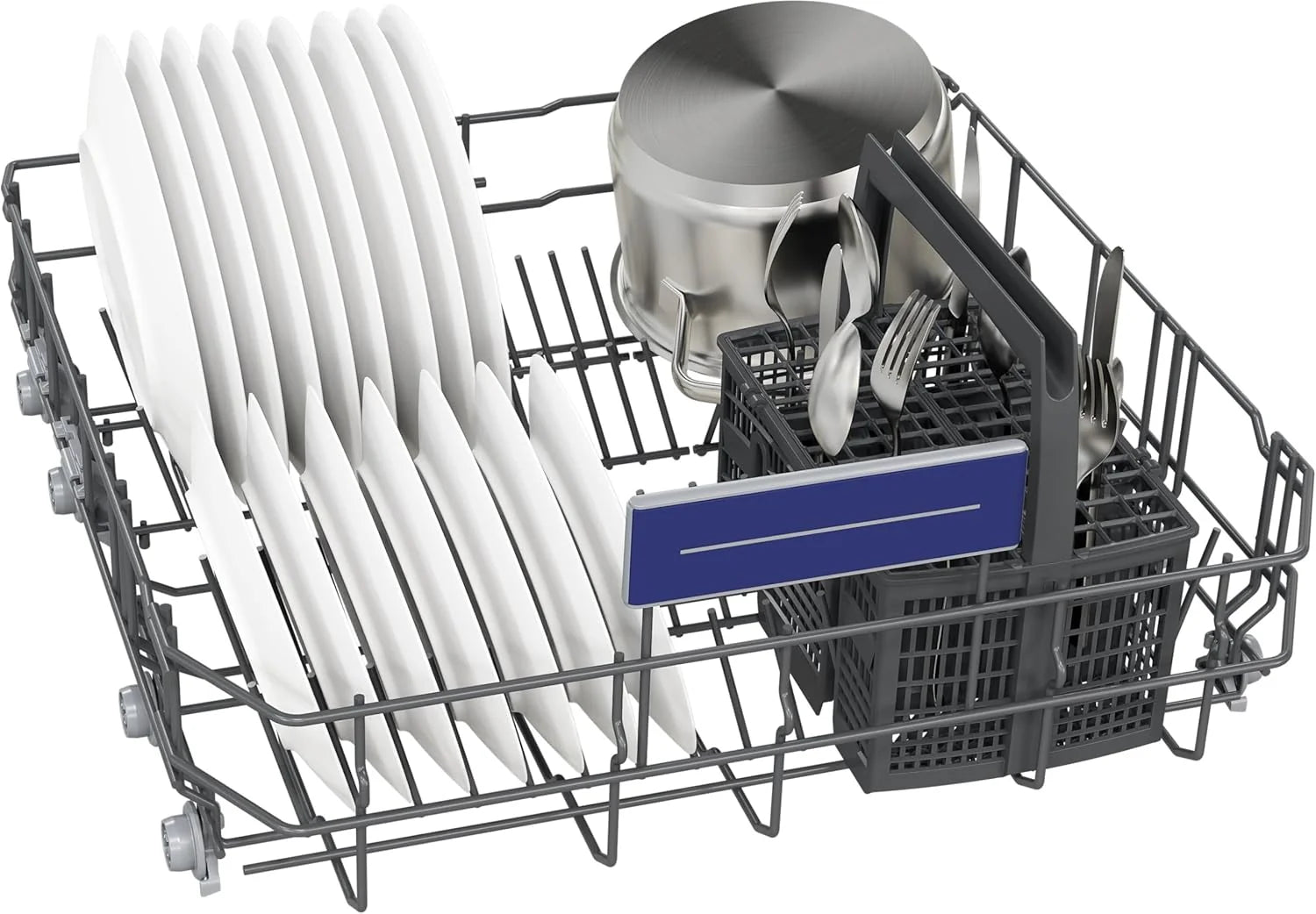 Siemens SN63EX14VE, iQ300 Smarter Geschirrspüler, Vollintegrierte Spülmaschine mit Besteckschublade, 60 cm, Auto Türöffnung dank autoOpen dry, Besonders leise durch iQdrive-Motor, infoLight aquaStop