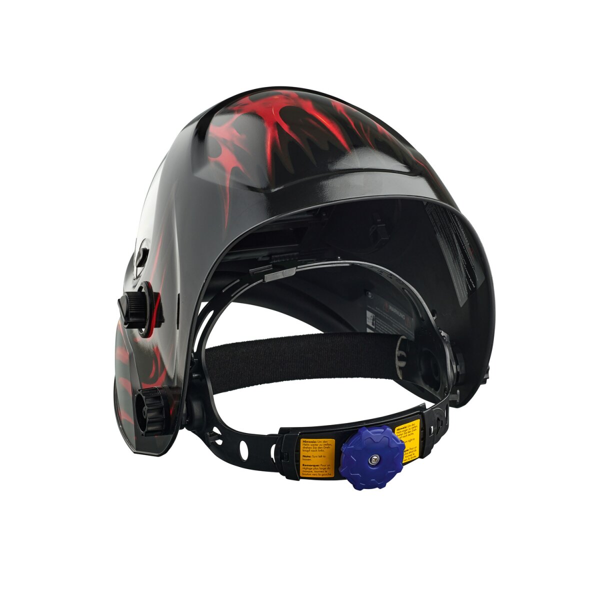 PARKSIDE® PSHL 2 D1 Automatik-Schweißhelm, mit LED, schwarz/flammig - B-Ware neuwertig