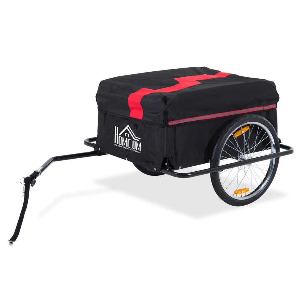 HOMCOM Fahrradanhänger Lastenanhänger faltbar große Transportbox