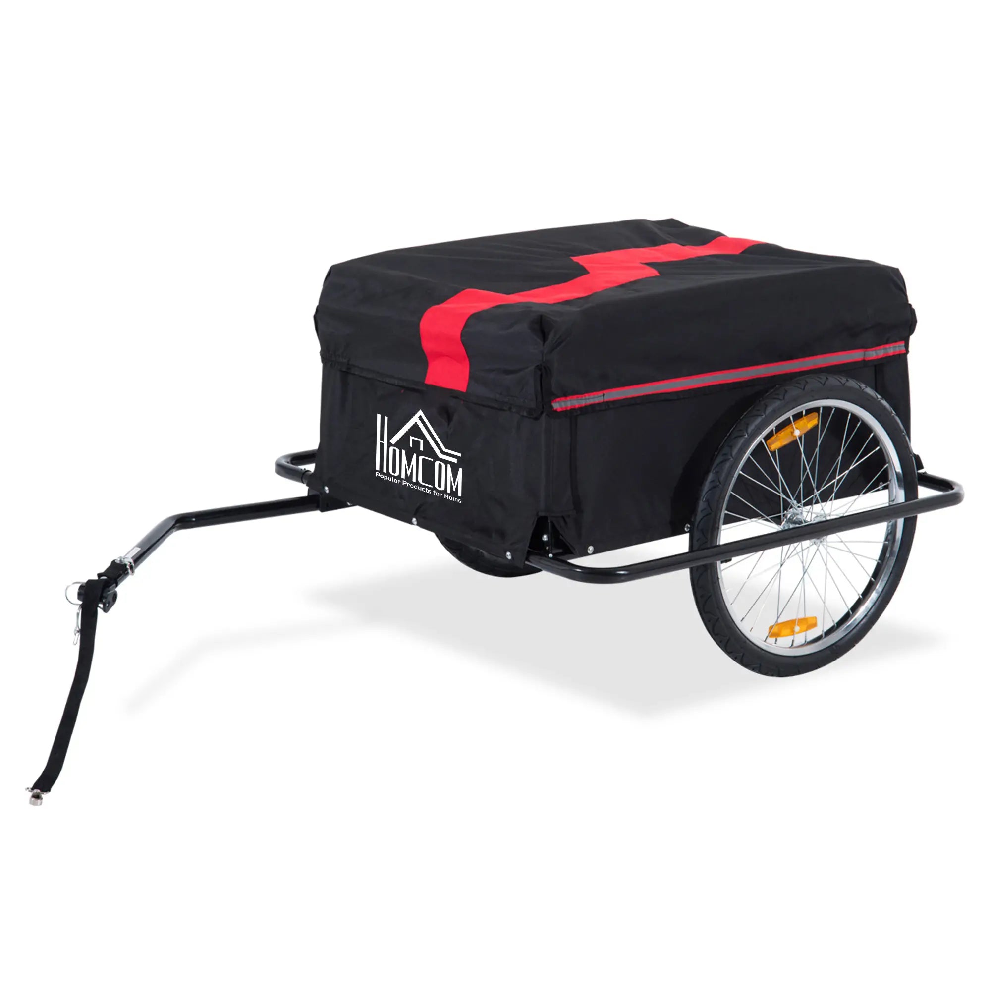 HOMCOM Fahrradanhänger Lastenanhänger faltbar große Transportbox