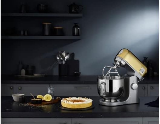 Kenwood kMix KMX750RD Küchenmaschine, 5 l Edelstahl Schüssel, Safe-Use-Sicherheitssystem, Metallgehuse, 1000 Watt, inkl. 3-Teiligem Patisserie-Set und Spritzschutz, Rot