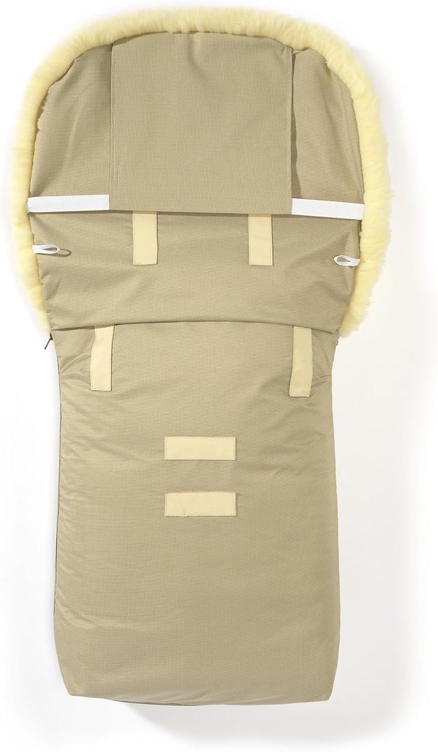 Hofbrucker Lammfell-Fußsack Putzi Kinderwagen, Buggy/Winterfußsack wind- & wasserabweisend/Warmer Fußsack Oberteil abnehmbar/echtes Lammfell/Made in Germany