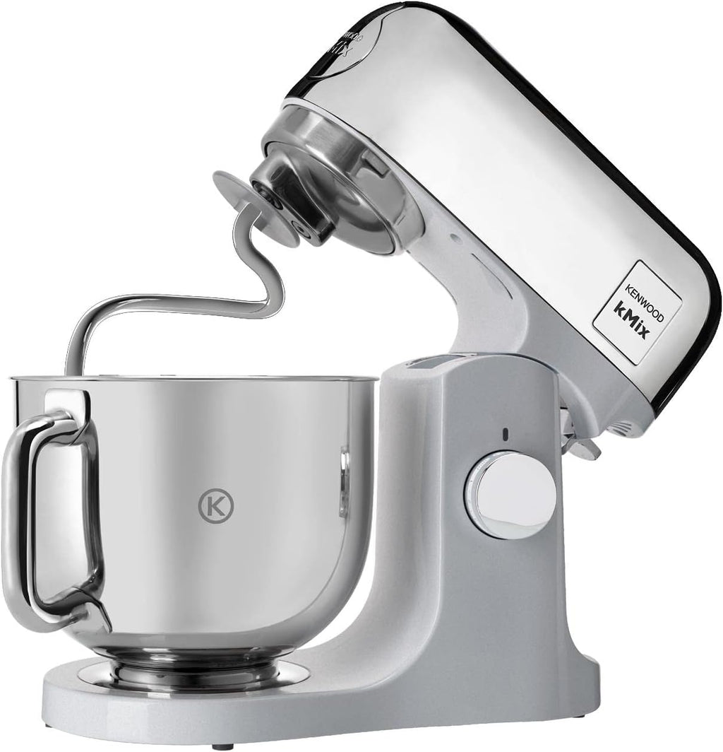 Kenwood kMix KMX750RD Küchenmaschine, 5 l Edelstahl Schüssel, Safe-Use-Sicherheitssystem, Metallgehuse, 1000 Watt, inkl. 3-Teiligem Patisserie-Set und Spritzschutz, Rot