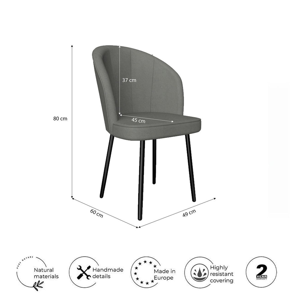 Chaise de salle à manger Coco - Douceur et confort