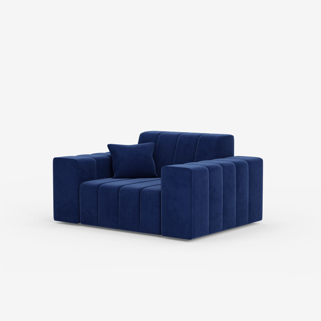 Fauteuil Astra - Structure en bois massif et tissu premium