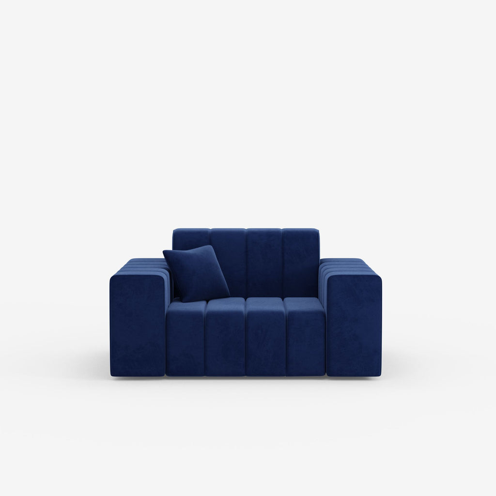 Fauteuil Astra - Structure en bois massif et tissu premium
